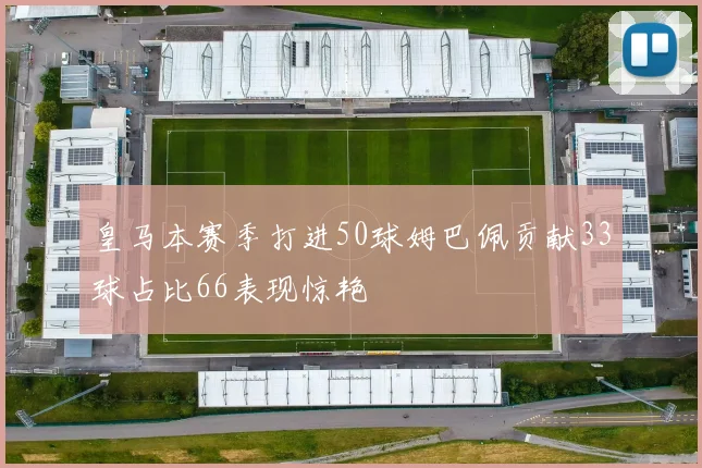 皇马本赛季打进50球姆巴佩贡献33球占比66表现惊艳